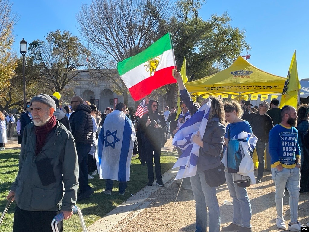 آلبوم عکس ـ راهپیمایی حمایت از اسرائیل در واشنگتن دی‌سی، سه‌شنبه ۲۳ آبان ۱۴۰۲
