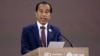 Presiden Joko Widodo berbicara dalam salah satu sesi di sela KTT Iklim di Dubai, Uni Emirat Arab, pada 1 Desember 2023. (Foto: Saul Loeb/Pool via Reuters)