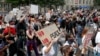 FILE - Demonstrators protest the death of George Floyd on June 2, 2020, near the White House in Washington. New research ranks the United States among the 50 most conflict-ridden nations in 2023.