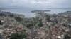 Vue aérienne de Bukavu, la capitale du Sud-Kivu.