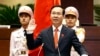 FILE - This picture taken and released by the Vietnam News Agency on March 2, 2023, shows Vietnam's president, Vo Van Thuong, taking his oath during a National Assembly's meeting in Hanoi.