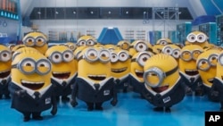 This image released by Illumination & Universal Pictures shows a scene from "Despicable Me 4." (Illumination & Universal Pictures via AP)