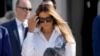 Melanija Tramp posle glasanja na primarnim izborima u Palm Biču na Floridi, mart 2024. (AP Photo/Wilfredo Lee)