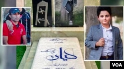 جمهوری اسلامی می‌گوید مجاهد کورکوری (عکس سمت چپ) قاتل کیان پیرفلک است. 