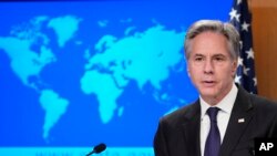 آنتونی بلینکن در مراسم انتشار گزارش سالانه وزارت امور خارجه آمریکا از وضعیت حقوق بشر در جهان - ۳ اردیبهشت ۱۴۰۳ 