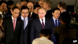 Russian President Vladimir Putin arrives at Noi Bai International Airport in Hanoi, Vietnam, June 20, 2024. 
