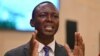 FILE - Succes Masra, president of the Transformers, a Chadian opposition party, is pictured during a briefing after a meeting with representatives of the African Union mission, May 3, 2021, in N'Djamena, Chad.