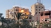 Israel carries out new raids in Gaza as Netanyahu visits US 