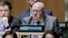 L'ambassadeur de Russie aux Nations Unies, Vassily Nebenzia, lors d'une plénière de l'Assemblée générale des Nations Unies, le 23 février 2023 au siège de l'ONU.