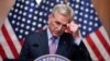 Representative Kevin McCarthy speaks to reporters hours after he was ousted as Speaker of the House at the Capitol in Washington, Oct. 3, 2023.