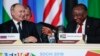 FILE - South-Africa's President Cyril Ramaphosa and Russia's President Vladimir Putin attend a meeting at the 2019 Russia-Africa Summit in Sochi, Russia, Oct. 24, 2019. (Photo by Sergei Chirikov/Pool/AFP)