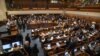 Suasana di Knesset (parlemen Israel), Yerusalem, 22 Februari 2023 (OREN BEN HAKOON / AFP)