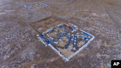 Excavations of a 5,000-year-old city-state of Lagash, near Nasiriyah, Iraq, are seen Thursday, Feb. 23, 2023.