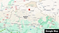 A map showing location of Barsalogho, Burkina Faso.