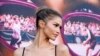 Zendaya, a cast member in 'Challengers,' poses at the premiere of the film at the Regency Village Theatre, April 16, 2024, in Los Angeles.