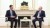 Рускиот претседател Владимир Путин и сирискиот претседател Башар ал Асад на средба во Кремљ во Москва, Русија, на 24 јули 2024 