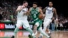 Prodor Džejsona Tejtuma pored Luke Dončića (Foto: AP/Charles Krupa)