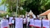 ពលរដ្ឋ​ជាង​៣០​នាក់​តវ៉ា​​​​​​​​​​​នៅ​សាលា​ក្រុង​ឱ្យ​អន្តរាគមន៍​លើ​​បណ្តឹង​​មិន​ឱ្យ​ធ្វើ​ប្លង់​រឹង