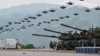 FILE _ South Korea's military drones fly in formation during a South Korea-U.S. joint military drill at Seungjin Fire Training Field in Pocheon, South Korea, on May 25, 2023.