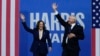 FILE - Democratic presidential nominee Vice President Kamala Harris and her running mate Minnesota Governor Tim Walz arrive at a campaign rally in Philadelphia, Aug. 6, 2024.