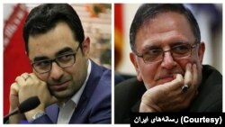 ولی‌الله سیف (راست) و احمد عراقچی