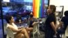 Sharon Angeles, like other baristas at Silingan coffee shop near Manila, often shares her personal stories of the war on drugs with the customers. (Dave Grunebaum/VOA)
