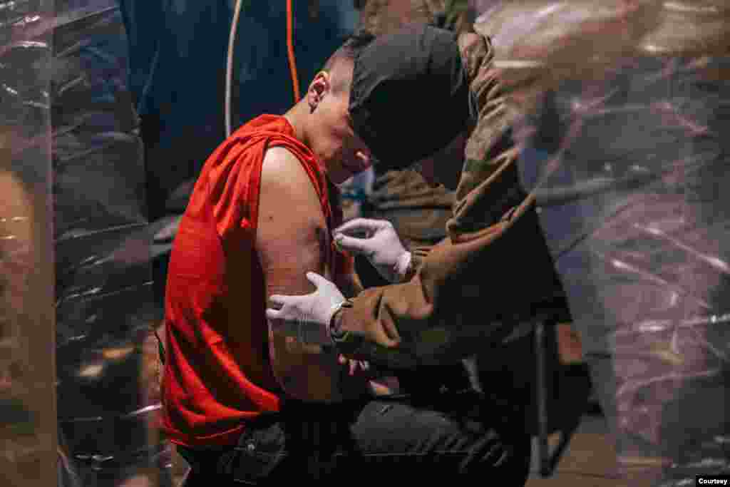 &quot;When our fighters get their third, fourth injury &hellip; one lost his finger, the other one got a serious knife injury and they tell me, &lsquo;Commander, I&rsquo;m ready to continue to fight&#39; - it&rsquo;s hard to describe with words,&quot; Denys Prokopenko told an interviewer in April.