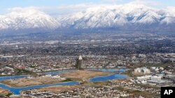Makazia ya watu kwenye mji wa Salt Lake City jimboni Utah