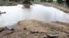 A garden washed away by floods in Chikwawa district, Malawi, Feb. 5, 2022.