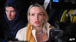 Marina Ovsyannikova, editor Channel One, Rusia, 15 Maret 2022 (AFP)