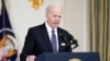 Presiden AS Joe Biden berbicara mengenai invasi Rusia di Ukraina serta Presiden Rusia Vladimir Putin di Gedung Putih, Washington, pada 28 Maret 2022. (Foto: AP/Patrick Semansky)