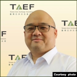 台北的国立政治大学东亚所特聘教授杨昊(照片提供: 杨昊)