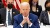 Presiden AS Joe Biden dalam KTT para pemimpin Quad di Tokyo, Jepang Selasa (24/5). 