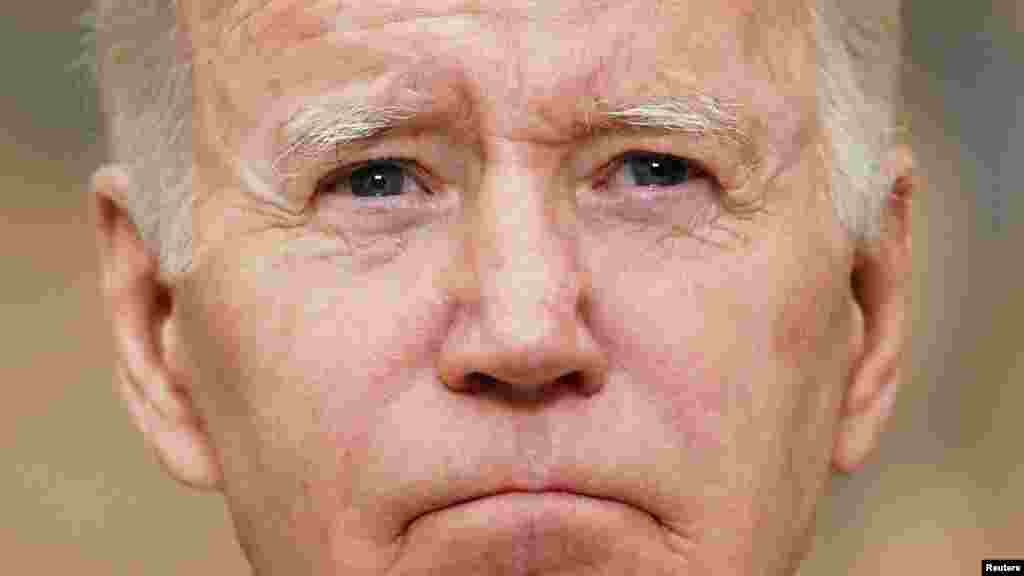 President Joe Biden makes a statement about the school shooting in Uvalde, Texas shortly after returning to Washington from his trip to South Korea and Japan, at the White House, May 24, 2022.