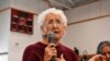 Rosalie Whirlwind Soldier talks about the abuse she suffered at a Native American boarding school on the Rosebud Sioux Reservation in Mission, S.D., Saturday, Oct. 15, 2022.