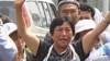 2009年5月25日在北京南站附近喊冤的上访人员