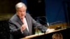 Sekjen PBB Antonio Guterres menyampaikan sambutan dalam pembukaan Sidang ke-74, Majelis Umum PBB di Markas Besar PBB di New York, 24 September 2019. 