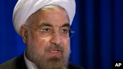 Presiden Iran Hassan Rouhani saat menghadiri acara yang diadakan oleh Asia Society dan Dewan Hubungan Luar Negeri di Hotel Hilton, Manhattan, New York, 26 September 2013 (Foto: dok).