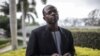FILE - Thulani Maseko, human rights lawyer and activist, looks on as he gives an interview to Agence France-Presse in Lobamba, Eswatini, Sept. 22, 2018. 