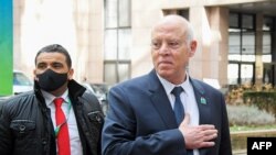 Le président tunisien Kais Saied à Tunis. 