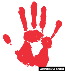 A red handprint is a symbol that is used to indicate solidarity with missing and murdered Indigenous persons.