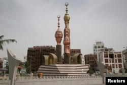 A view of old buildings in the center of the Red Sea city of Jeddah. President Biden is expected to meet with over a dozens leaders while stopped there.