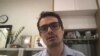 Raffaello Pantucci is pictured during his remote interview with VOA. 