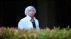 Menteri Keuangan AS Janet Yellen tiba di lokasi konferensi pers dalam pertemuan menteri keuangan G20 dan gubernur bank sentral di Nusa Dua, Bali, pada 14 Juli 2022. (Foto: Pool via Reuters/Sonny Tumbelaka)
