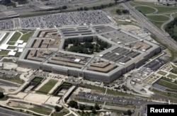 FILE - An aerial view of the Pentagon building in Washington, June 15, 2005.