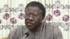 Mahamat Nour Ahmat Ibedou, secrétaires général de la CTDDH suspendu par une ordonnance judicaire, au Tchad, le 23 août 2020. (VOA/André Kodmadjingar)
