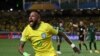 Pesepak bola Brazil, Neymar, merayakan keberhasilan menyarangkan gol dalam laga kualifikasi Piala Dunia Amerika Selatan 2026 antara Brazil dan Bolivia di Belem, Brazil, 8 September 2023. (Foto: Carl De Souza/ AFP)