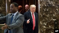 Donald Trump, Trump Tower, New York, le 6 décembre 2016. (AP Photo/Andrew Harnik)