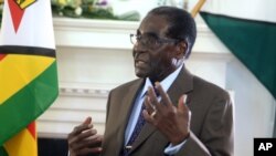 Robert Mugabe, président du Zimbabwe