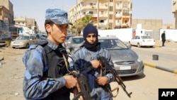 Wannan wani hoton ne da ke nuna dakarun da ke goyon bayan Janar Haftar a kudancin Libya